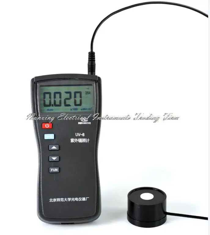 Fast arrival UV-B Digital single channel portable  ultraviolet UV-297 radiometer  Probe Lambda:275-330 nm,Lambda P: 297 nm