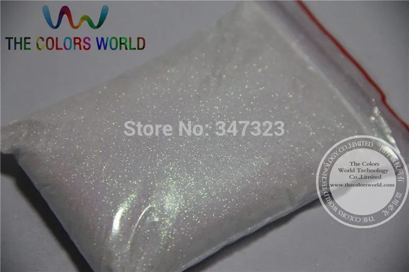 TCR03 0.05mm 002 Rainbow White with Red Light  Color holographic Glitter powder  luster  for nail,tatto art decoration dust