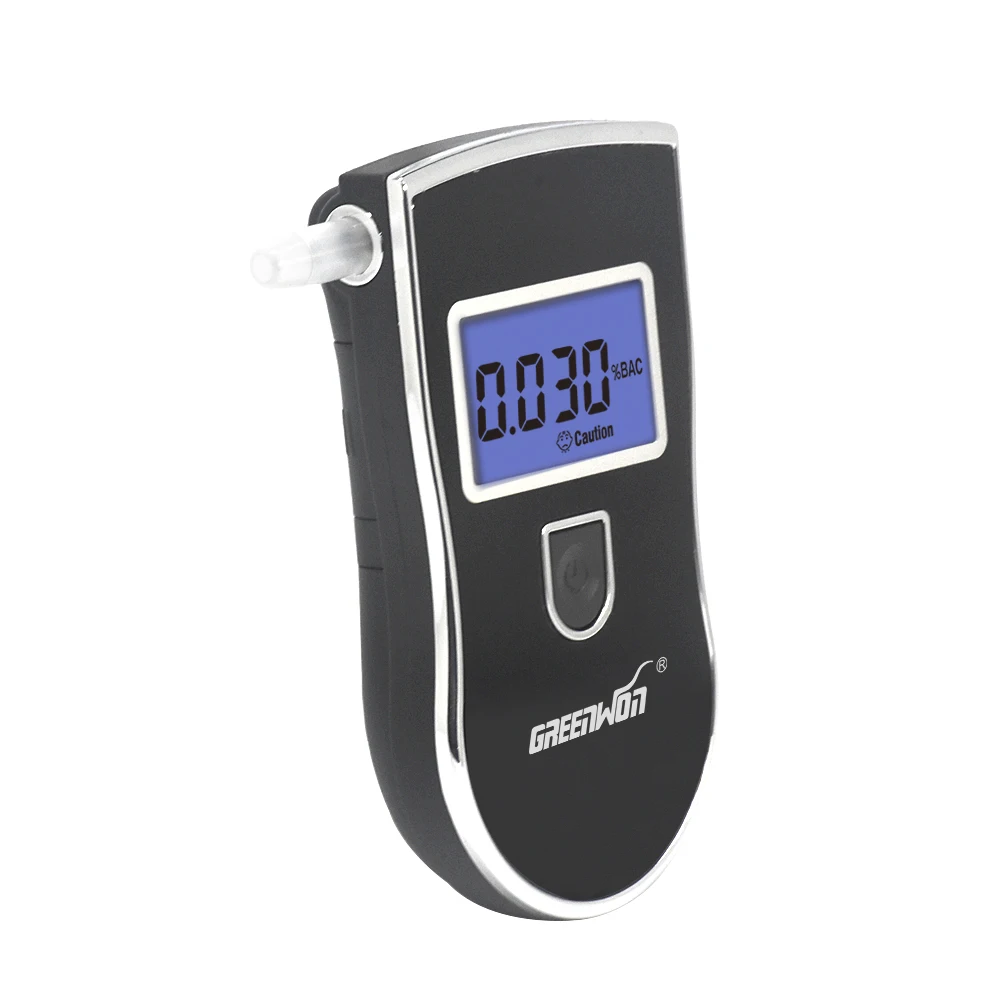 GREENWON Patent Professional Digital Breath Alcohol Tester with 3 digital LCD display alcohol breathalyzer