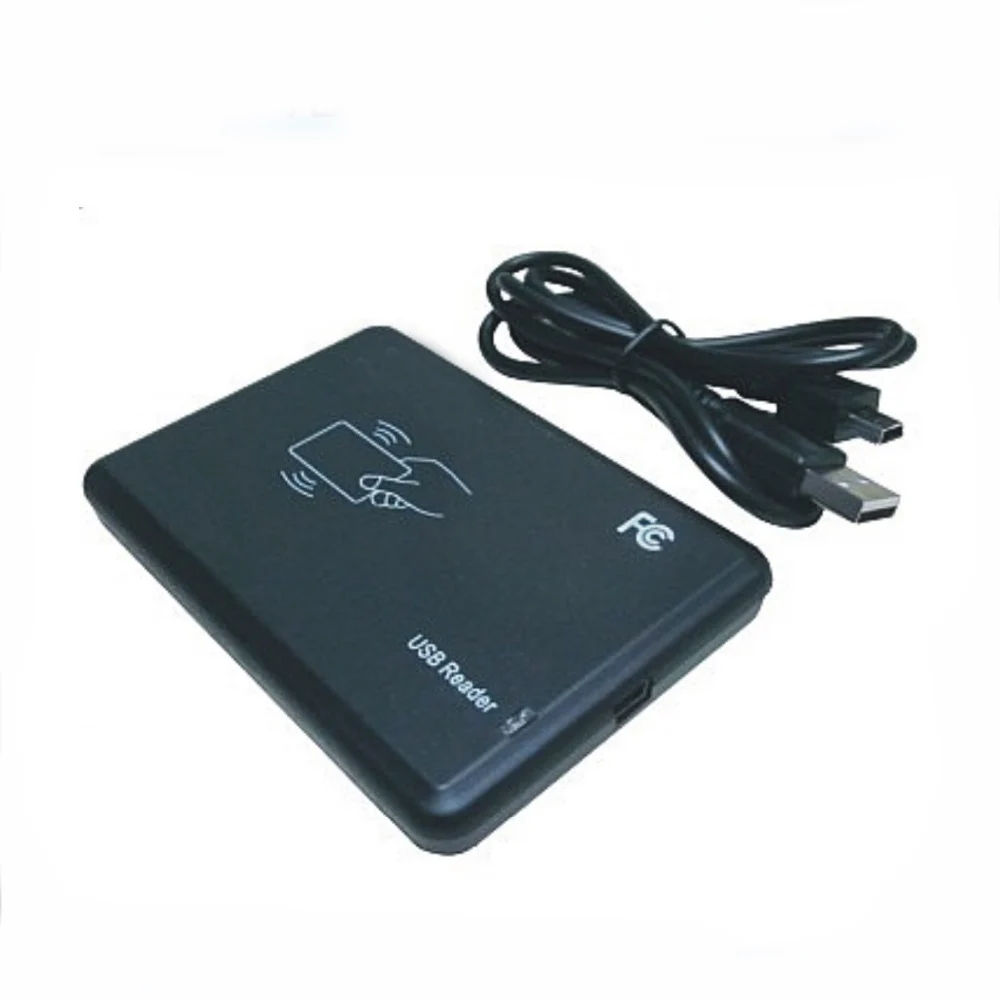 

125KHZ &13.56MHz two frequency RFID Reader Writer/ RFID copier USB Avoid driving English software ISO14443A