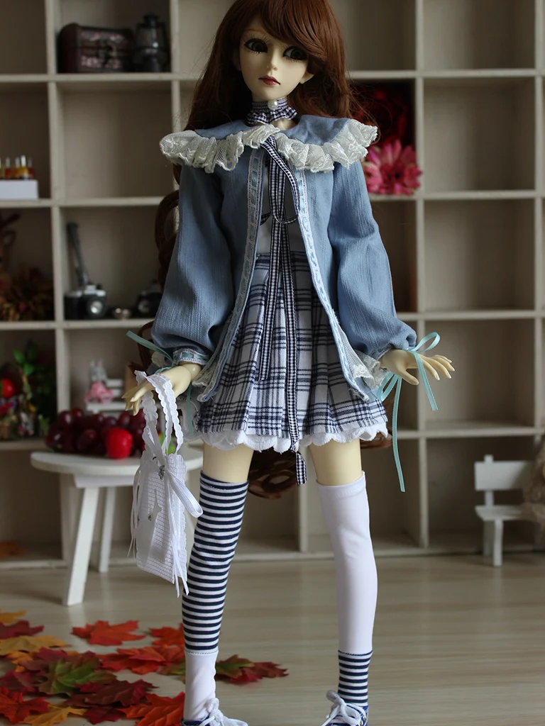 1/6 1/4 1/3 scale BJD clothing accessories dress+coat+Socks for BJD/SD doll,Not included doll,shoes,wig,and accessories 18D2689