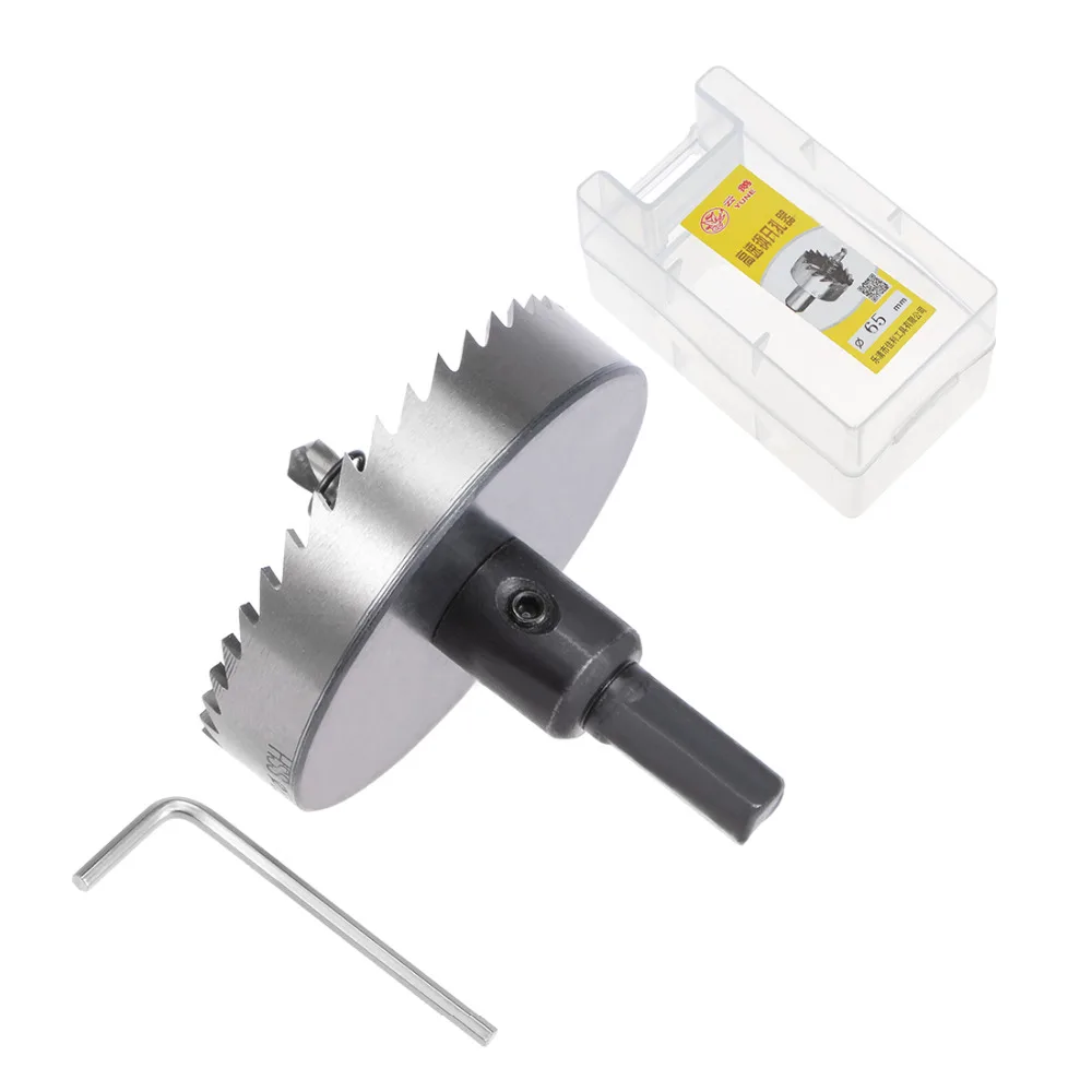 Uxcell Vendita Calda 65/53/55/75/80/50/45mm Diametro di Taglio. Lega di Metallo HSS Acciaio Inossidabile Ad Alta Velocità Punta da trapano Foro Sega Taglierina, Casa FAI DA TE