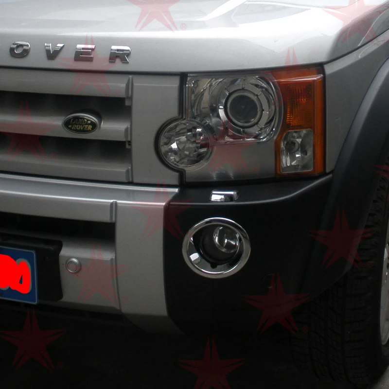 Top Quality Chrome Front Fog Light cover Bezels Discovery 4 LR3 LR4 2004-2012 For Land Rover DISCOVERY 3