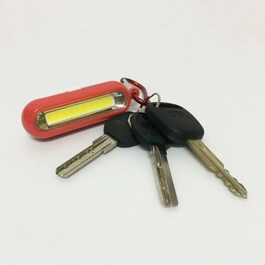 キーホルダー付きミニLED懐中電灯,3ファイル,プラスチック,便利,アウトドア,釣り,キャンプ用照明,カラビナランプ,単4電池