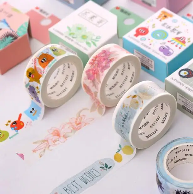 Kawaii Washi Tape Vintage Sweet Flowers  Decoration Tapes 4 Pieces/Lot Chenguang Stationery