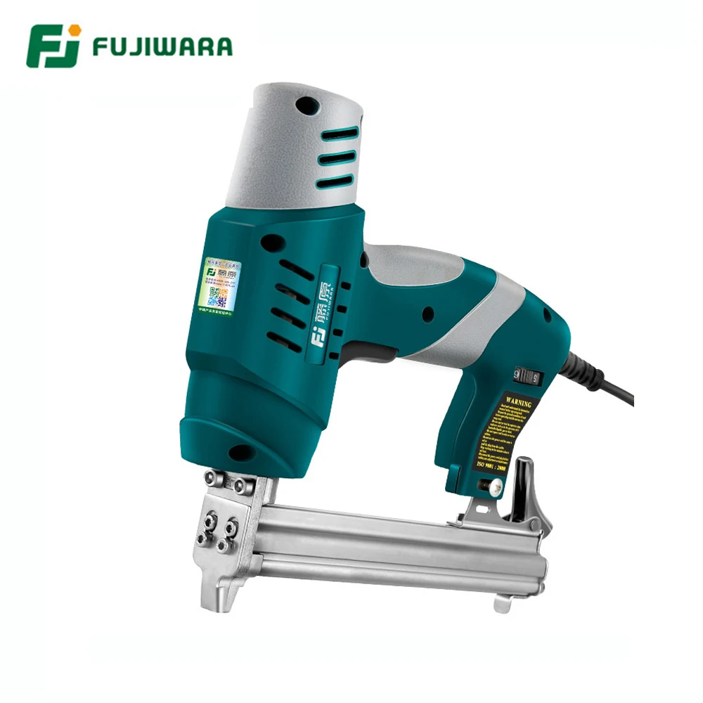 fujiwara pistola de pregos eletrica uso unico duplo uso grampeador de unhas 422j nails f30 straight nail gun ferramentas de madeira 01