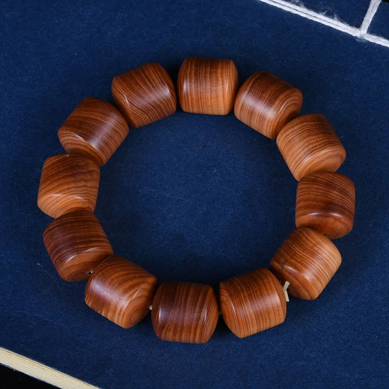 

Authentic Taihang Thuja Black Oil Hand String Beads Aging Old Material High Oil Transfer Beads Bamboo Beads Bracelet Accessories