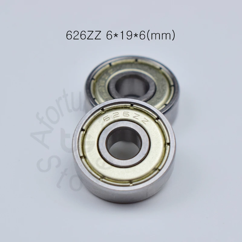 

626ZZ 6*19*6(mm) 10pieces bearing free shipping ABEC-5 bearings metal Sealed Bearing 626 626Z 626ZZ chrome steel bearing