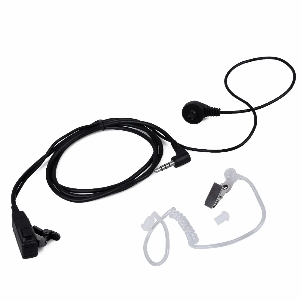 New Acoustic Air Tube Microphone Headset Headphone Covert Earpiece Mic for Yaesu Vertex Walkie Talkie Radio FT-60R VX-3R VX-5R