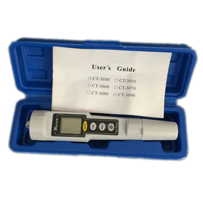 

0-1000mg/L Digital Salinometer Portable Pen Type Waterproof Salinity Meter Chemical Pharmaceutical Pool Food Water Salt Tester