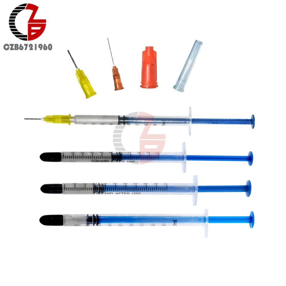 0.2ML 0.25ML 0.3ML 0.5ML Silver Conductive Adhesive Glue Wire Electrically Conduction Paste Electrical Paint for PCB Board DIY