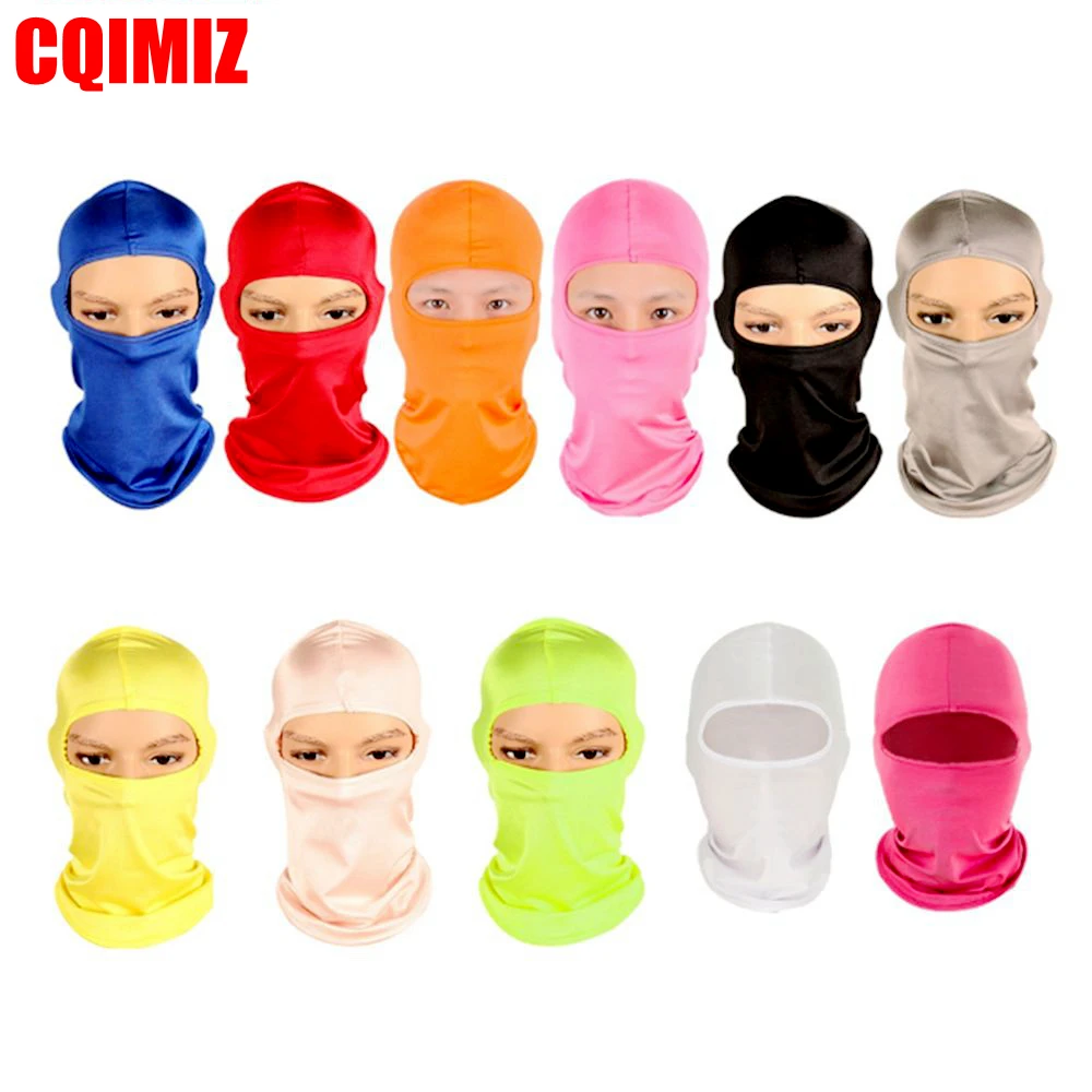 11 Colors Motorcycle Ski Neck Protecting Outdoor Balaclava Full Face Mask Ultra Thin Breathable Windproof