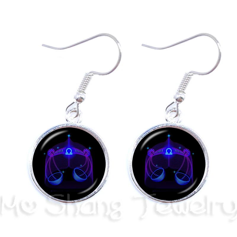 Libra/Scorpio/Sagittarius/Capricorn/Aquarius/Pisces Glass Dome Constellations  Earrings  wholesale