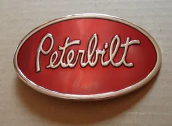 Oval Peterbilt Truck Belt Buckle suitable for 4cm wideth belt