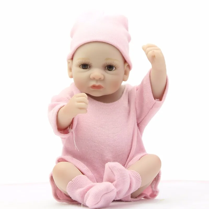 

11 Inch 27cm Doll Reborn Babies Full Silicone Vinyl Body Lifelike Newborn Dolls Realistic Baby Toys Children Birthday Gifts