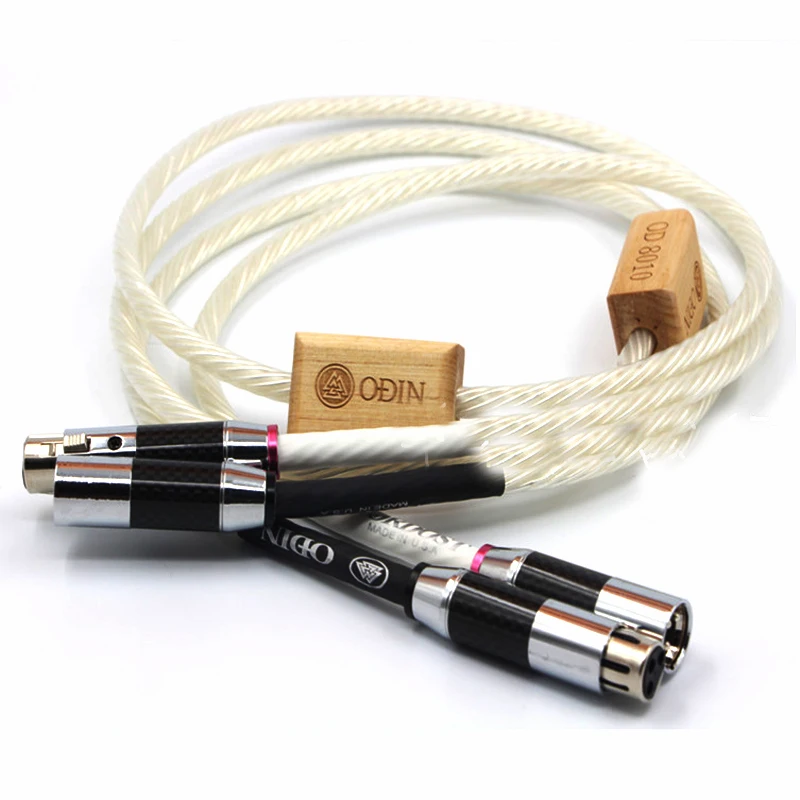 Cable balanceado XLR de fibra de carbono y cobre, interconexiones de referencia supremas de alta gama, cables de audio HiFi para audiófilos