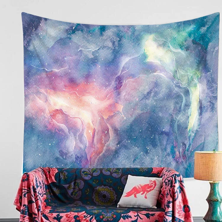 

Colorful Cloud Tapestry for Girl's Bedside, Bedroom Background, Wall Decoration, Tablecloth, Curtain, Hang Cloth