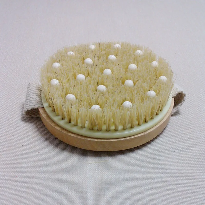 50pcs Bath Shower Bristle Brushes Massage Body Brush with Band Wooden Shower Body Bath Brush for Cleaning Tools ZA6591