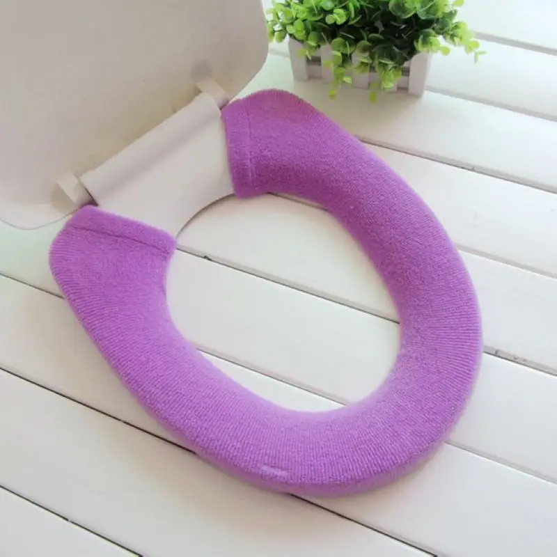 1 Piece Winter Toilet Seat Coral fleece Thicken Carpet Toilet Seat Cover Soft Comfortable Baby Potty Seat Overcoat Toilet Case