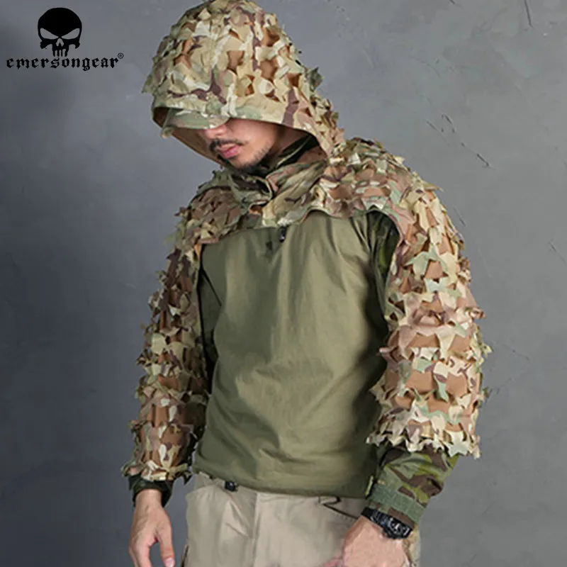 EMERSONGEAR Lightweight Assault Ghillie Camouflage Ghillie Suit Secretive Hunting Clothes Sniper Suit Camouflage Clothing EM6975