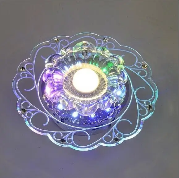 New Modern Crystal LED Saving Efficient Ceiling Blue flower Light Superior Lamp Fixture Fashion Chandelier