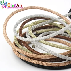 OLINGART 1M/lot 6.0mm Mesh metal colorful wire Plastic hollow tube Put on the wire to fix shape DIY Bracelet jewelry making