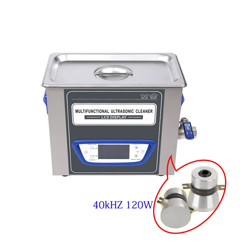 Líquido de limpeza ultrassônico 40khz 3.2l multifuncional ajustável power golf ball cleaner com função degas