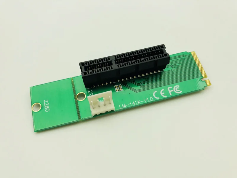 NGFF Riser M2 M.2 to PCI-E 4x 1x Slot Riser Card Converter Adapter Male To Female PCIE Multiplier For BTC Miner Mining Machine