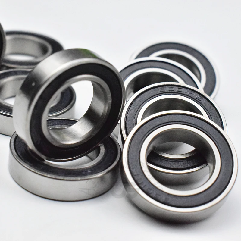 6801RS  10pcs 12*21*5(mm) chrome steel Rubber Sealed Bearings