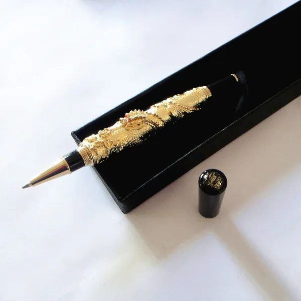 HOT unique 3D Dragon PEN for men personalized gifts luxury gifts with gift box Luxury gold dragon pen 80g/pc nice gift for boss