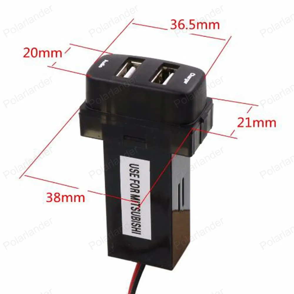 

Auto 12v USB interface Audio input socket adapter Fast Charging Car Charger Fit For M/itsubishi