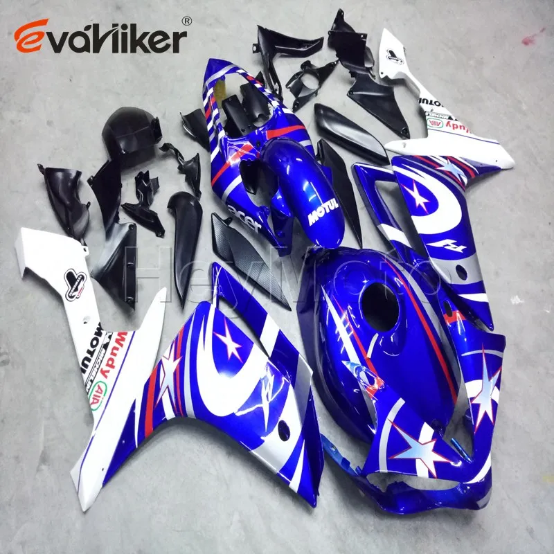 motorcycle fairings for YZFR1 2007 2008 blue black YZF R1 07 08 ABS plastic motor panels kit Injection mold H2