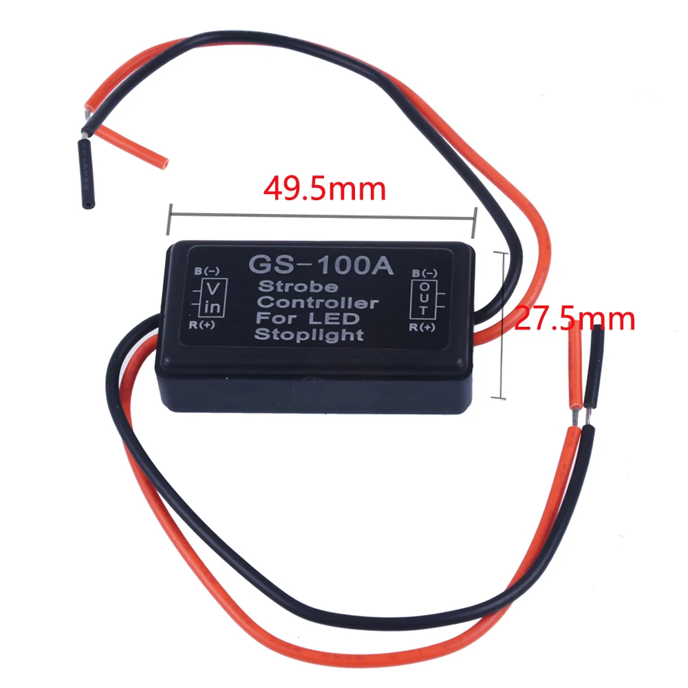 2019 NEW Auto Car 12V GS-100A LED Brake Stop Light Strobe Flash Flashing Controller Box
