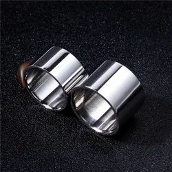 Linght Polish 14MM 18MM Titanium Ring for Men Women Couple Ring