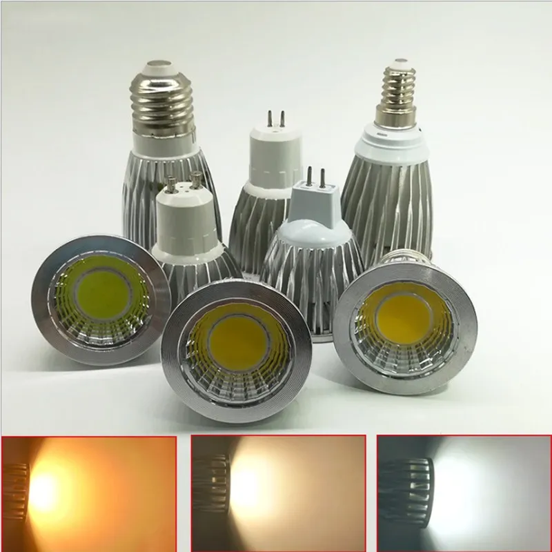 led Lamp E27 E14 GU10 MR16 GU5.3 Lampada9W 12W 15W 30W LED Bulbs light 85-265V COB LED Spotlight Constant Current