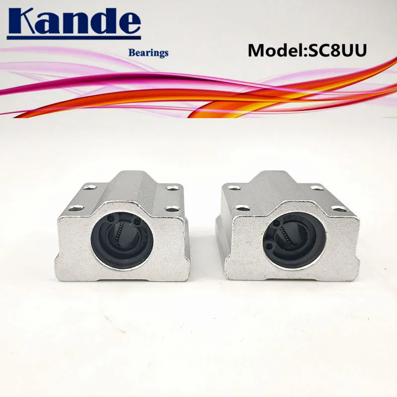 

Kande Bearings 2pcs SC8UU SC8 UU Linear motion Ball Bearing Slide block bushing for 8mm SC8 SC