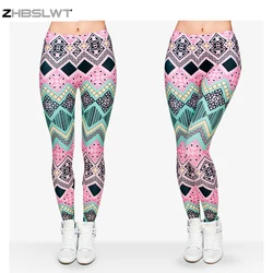 ZHBSLWT   Hot Sale New Arrival 3D Printed Fashion Women Leggings Space Galaxy Leggins