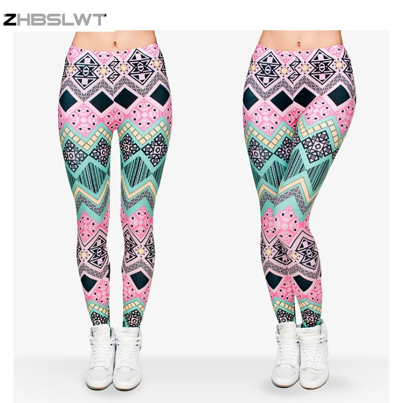 ZHBSLWT   Hot Sale New Arrival 3D Printed Fashion Women Leggings Space Galaxy Leggins