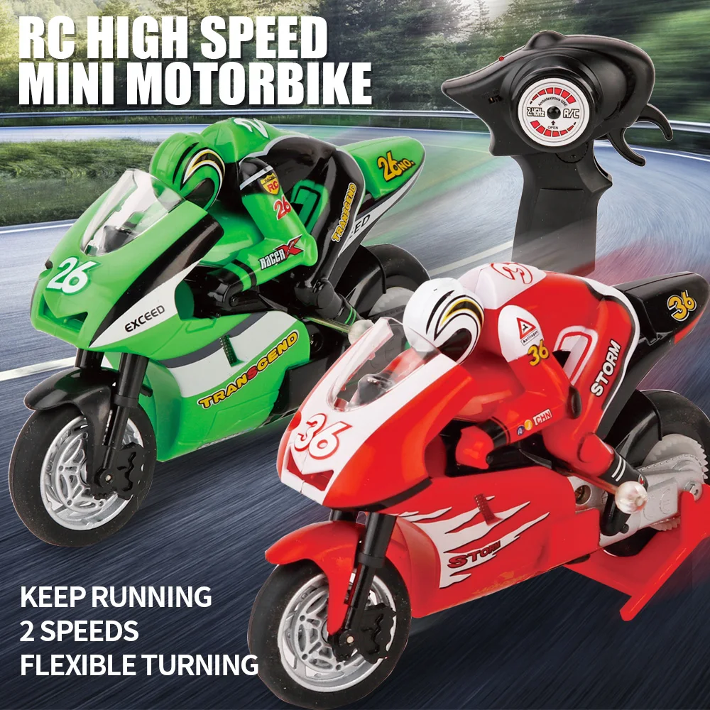 Remote Control Car Motorcycle 2.4 high Speed Racing Model With Gyroscope powerful High Speed Motor RC Car Toys for children