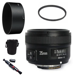 YONGNUO YN35mm F2.0 Wide-angle AF/MF Fixed Focus Lens for Nikon F Mount D7100 D3200 D3300 D3100 D5100 D90 DSLR Cameras 35mm F2N