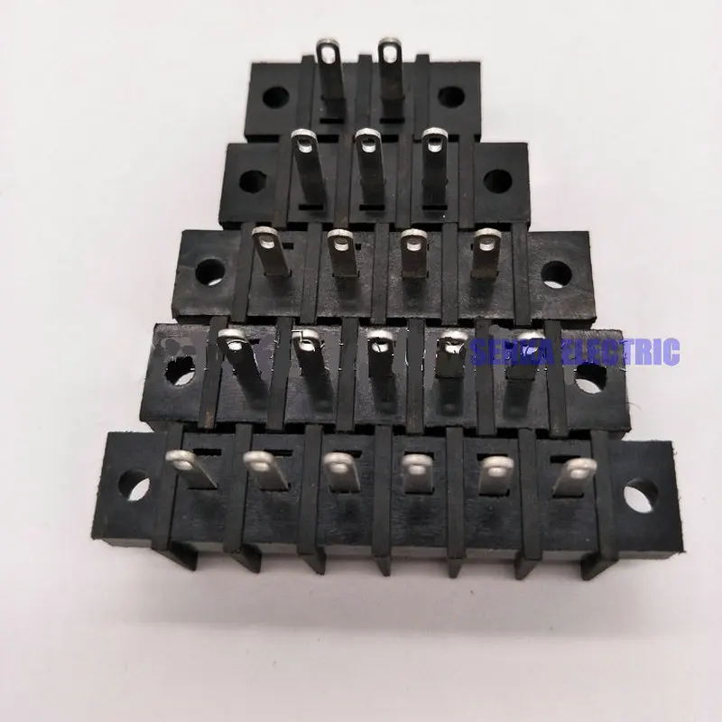 7.62mm Pitch 300V 20A PCB Barrier Terminal Block Insulated Terminal Connector EX25HM KF25HM-7.62