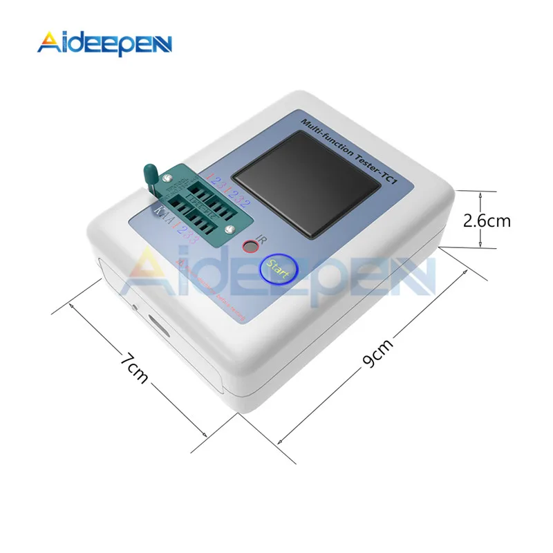 LCR-TC1 TC1 Colorful Display Multifunctional TFT Backlight Transistor Tester For Diode Triode Capacitor Resistor Transistor