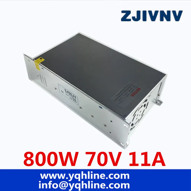 Uniwersalny DC 70 V 11A 800 W regulowany przełącznik zasilania transformator 110 V 220 V AC do DC 70 V UPS do maszyny CNC DIY lampa LED CCTV