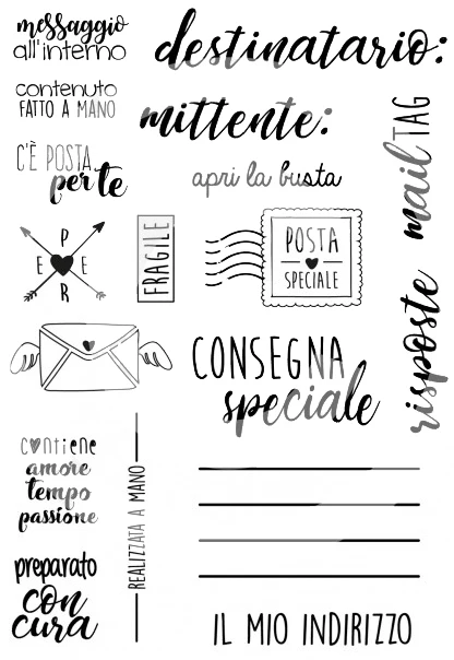 Włoskie słowa przezroczysty przezroczysty silikonowy znaczek pieczęć DIY Scrapbooking Album fotograficzny dekoracyjny przezroczysty znaczek W1272