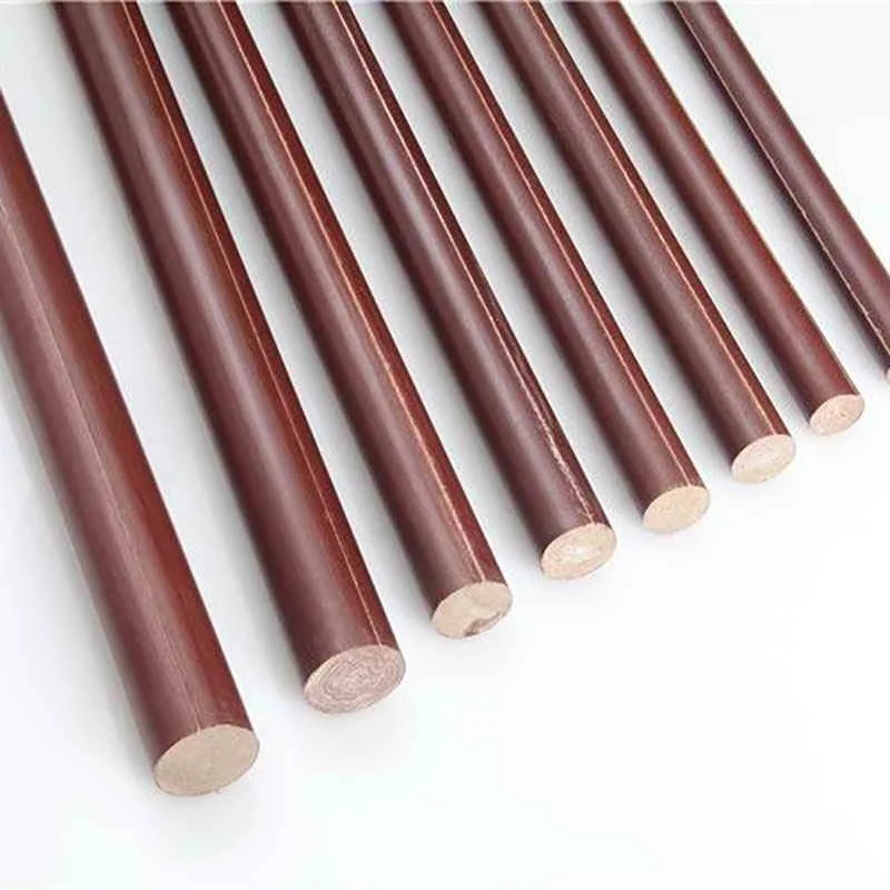 50cm Phenol-formaldehyde resin rods coffee color insulating bar bakelite rod stick dia.8mm~40mm