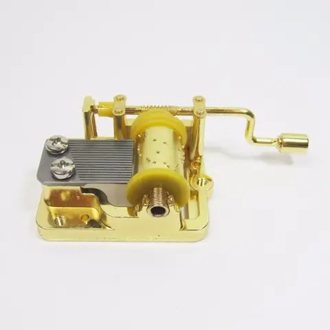 황금 손 크랭크 뮤직 박스 메커니즘 시간만큼 오래된 미녀와 야수 이야기 DIY 선물