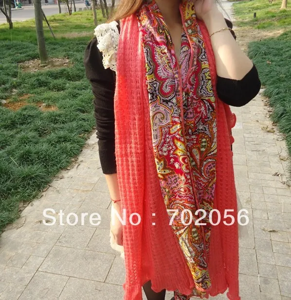 Fashion scarves Neck warmer shawl poncho Scarf Sarongs Hijabs Bandanas 190*55cm 12pcs/lot #3379