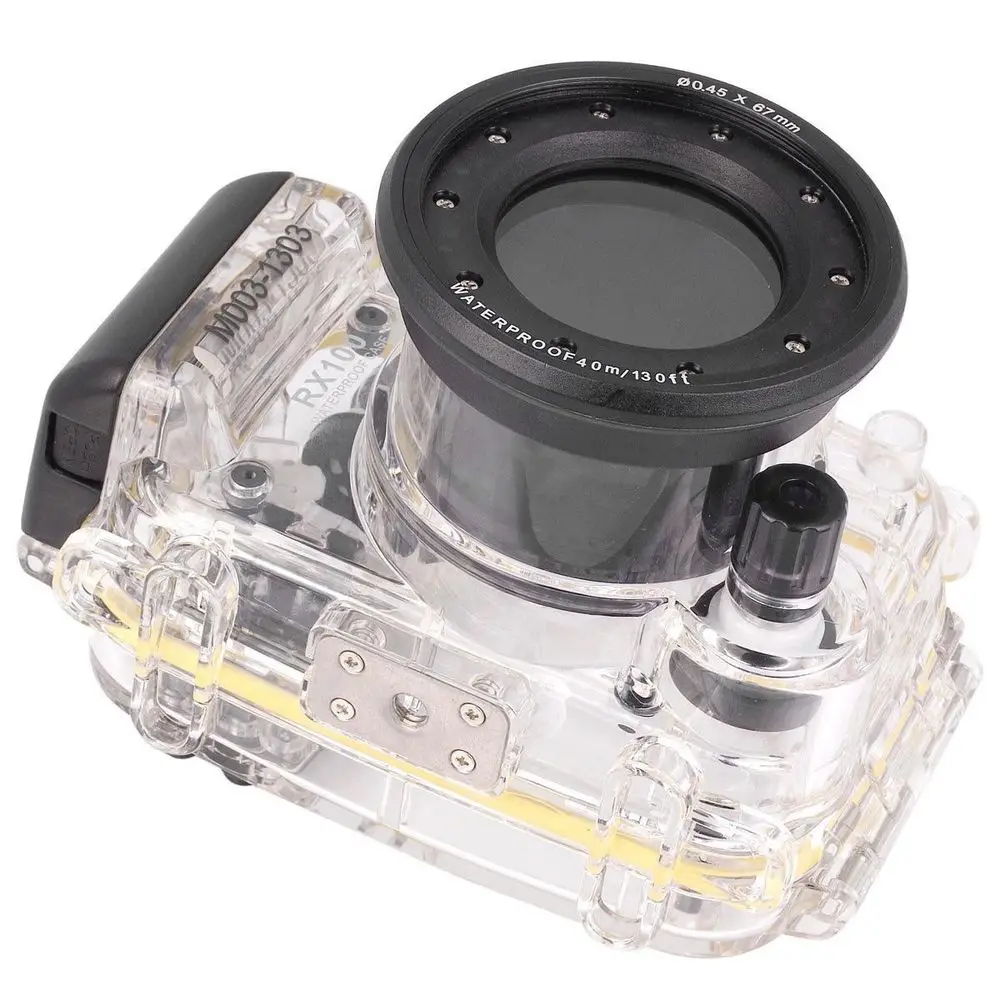 For Sony RX100 RX100 I MI M1 DSC-RX100 RX100 Mark I 40m 130ft Waterproof Underwater Housing camera Case Cover Bag