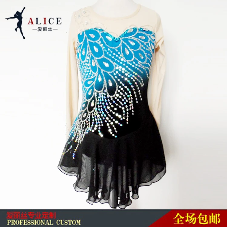 custom figure skating dress art ice skating dress for women hot sale beautiful figure skating clothing free shipping