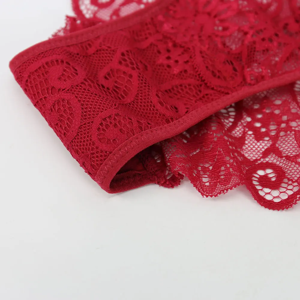 Women Full Lace Mesh Panty Transparent Floral Embroidery Sexy Briefs Ladies Summer Low Rise Breathable Seamless Underwear New